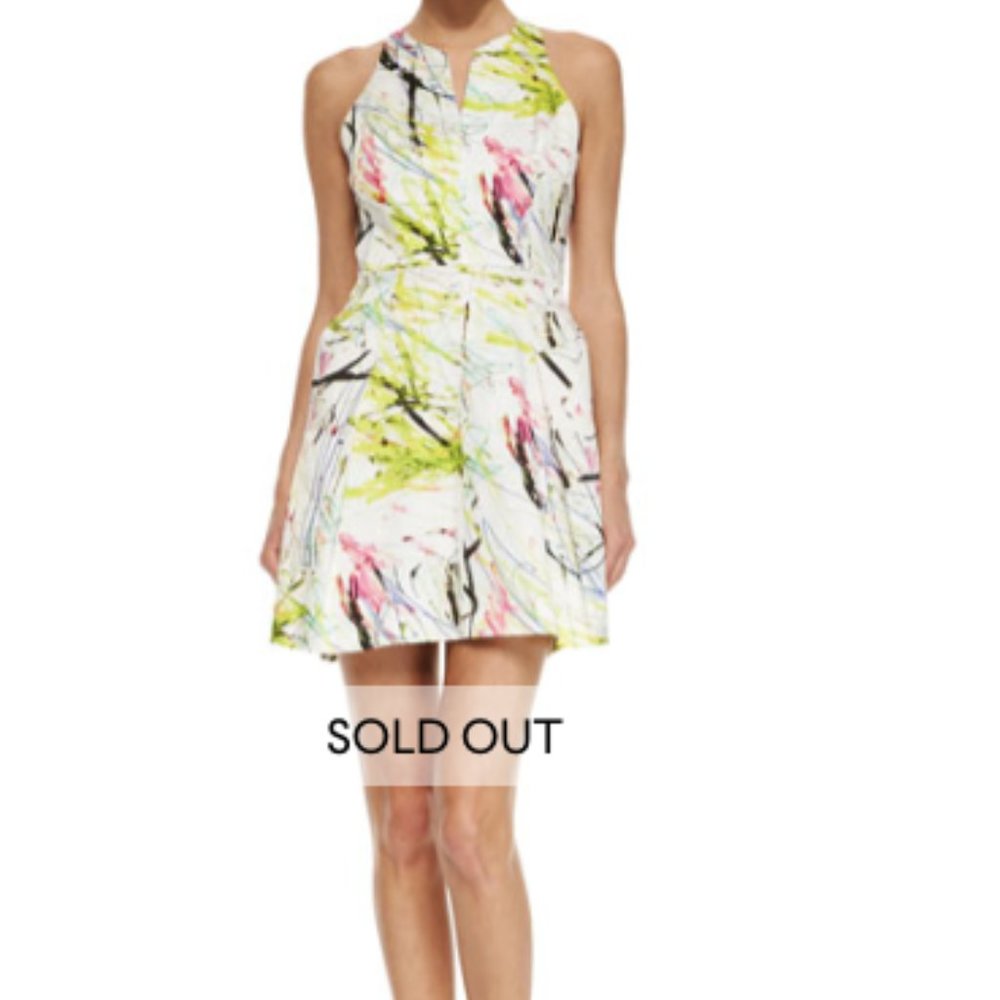 Milly Minis Paint Scribble Splatter Dress Size 14
